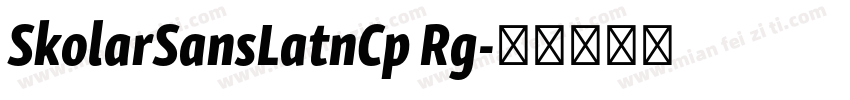 SkolarSansLatnCp Rg字体转换